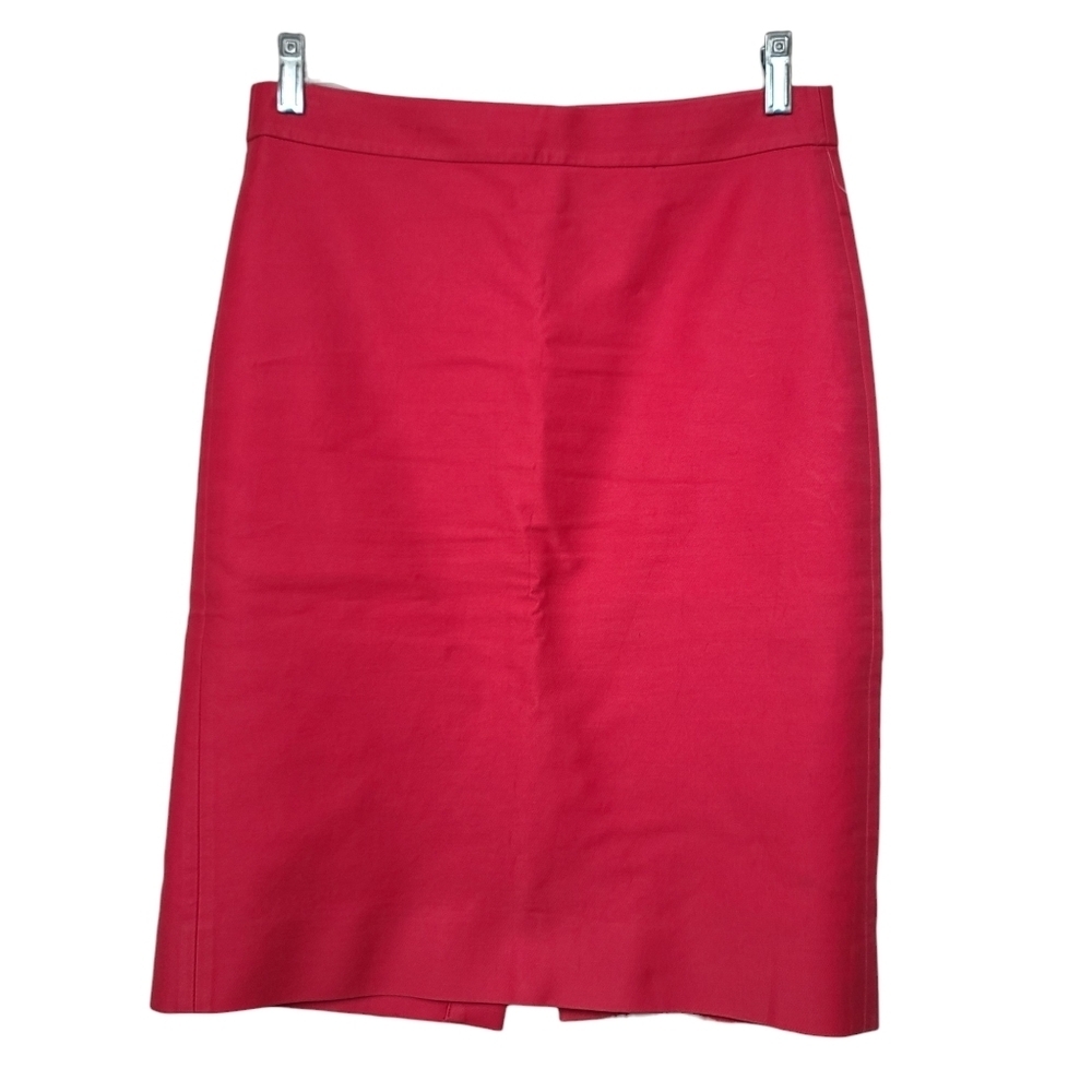 J.Crew No. 2 Pencil Red Pink Skirt 4